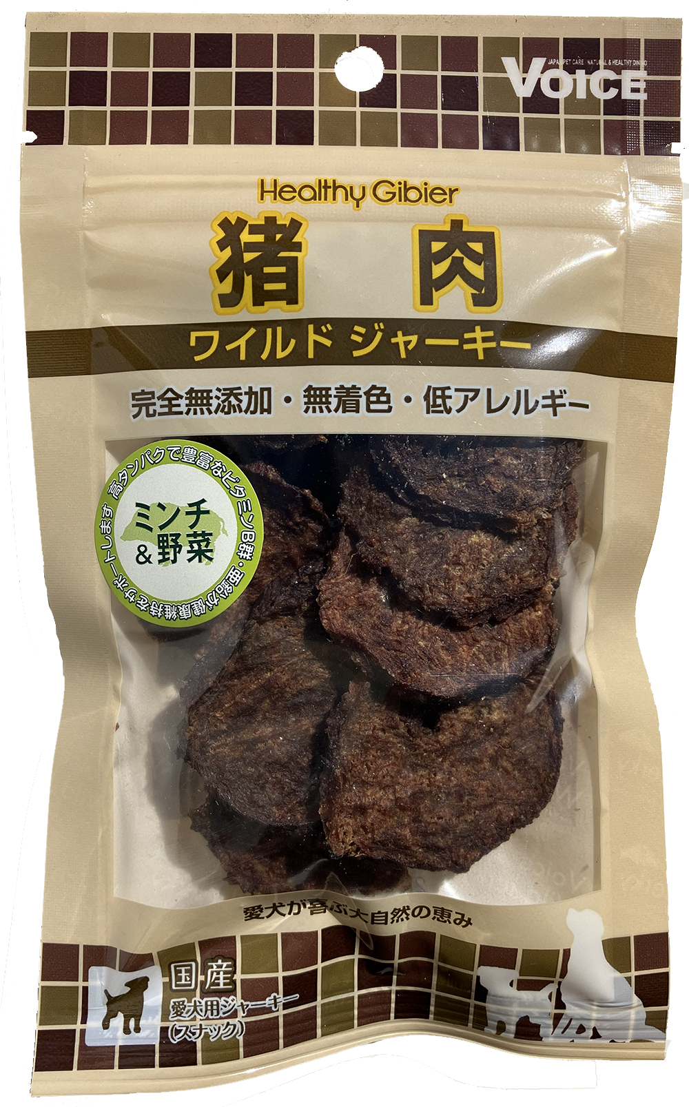 猪肉ワイルドジャーキーミンチ&野菜