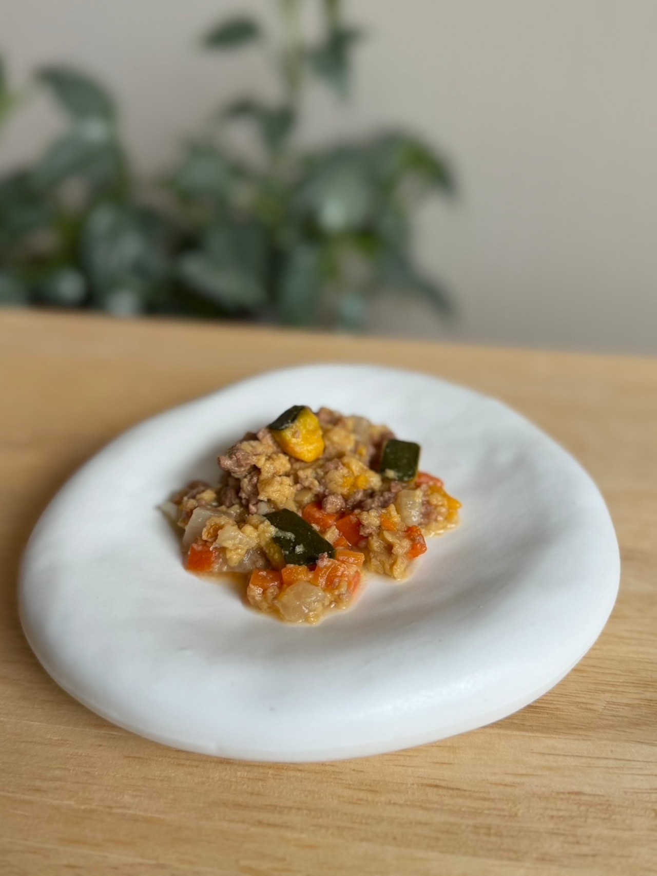 レトルトごはんの鹿肉豆乳クリームシチュー風